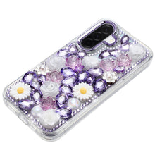 For Samsung A17 5G Case Full 3D Bling Rhinestone Jewel Cover + Tempered Glass