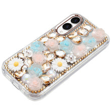 For Samsung S25 Edge Case Full 3D Bling Rhinestone Jewel Cover + Tempered Glass
