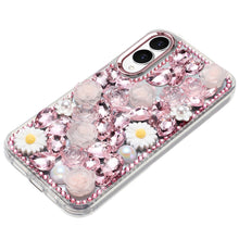 For Samsung S25 Edge Case Full 3D Bling Rhinestone Jewel Cover + Tempered Glass