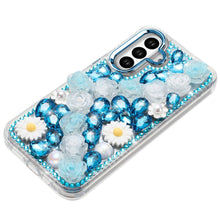 For Samsung S26+ Plus Case Full 3D Bling Rhinestone Jewel Cover + Tempered Glass