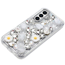 For Samsung S26+ Plus Case Full 3D Bling Rhinestone Jewel Cover + Tempered Glass