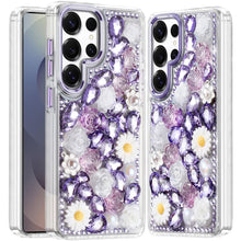 For Samsung S26 Ultra Case Full 3D Bling Rhinestone Jewel Cover + Tempered Glass