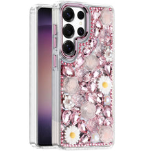 For Samsung S23 Ultra Case Full 3D Floral Bling Rhinestone Jewel Phone Cover