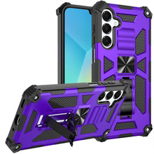 For Samsung A16 5G Case Shockproof Modern with Stand Metal Plate +Tempered Glass