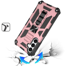 For Samsung A16 5G Case Shockproof Modern with Stand Metal Plate +Tempered Glass