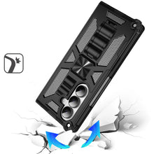 For Samsung Z Fold7 Case Shockproof Modern w/ Stand Metal Plate + Tempered Glass