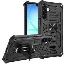 For Samsung A17 5G Case Shockproof Modern with Stand Metal Plate +Tempered Glass