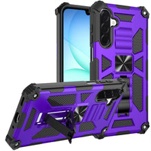 For Samsung A17 5G Case Shockproof Modern with Stand Metal Plate +Tempered Glass