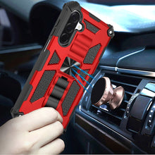 For Samsung A17 5G Case Shockproof Modern with Stand Metal Plate +Tempered Glass