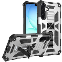 For Samsung A17 5G Case Shockproof Modern with Stand Metal Plate +Tempered Glass