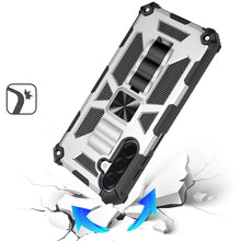 For Samsung A17 5G Case Shockproof Modern with Stand Metal Plate +Tempered Glass