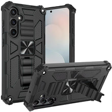 For Samsung S25 FE Case Shockproof Modern with Stand Metal Plate +Tempered Glass