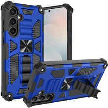 For Samsung S25 FE Case Shockproof Modern with Stand Metal Plate +Tempered Glass