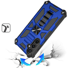 For Samsung S25 FE Case Shockproof Modern with Stand Metal Plate +Tempered Glass