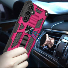 For Samsung S25 FE Case Shockproof Modern with Stand Metal Plate +Tempered Glass