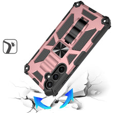 For Samsung S25 FE Case Shockproof Modern with Stand Metal Plate +Tempered Glass