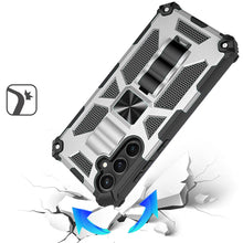 For Samsung S25 FE Case Shockproof Modern with Stand Metal Plate +Tempered Glass