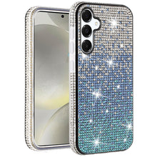 For Samsung S25+/S24+ Case Party Full Bling Diamond Phone Cover + Tempered Glass