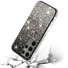 For Samsung S25 Ultra Case Party Full Bling Diamond Phone Cover + Tempered Glass