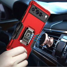 For Google Pixel 10 Pro XL Case Grip Design Magnetic Ring Stand + Tempered Glass