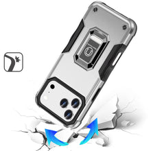 For iPhone 17 Pro Max Case Grip Design Magnetic Ring Stand Cover +Tempered Glass