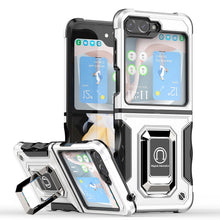 For Samsung Z Flip5 Case Grip Design Magnetic Ring Stand Protective Phone Cover