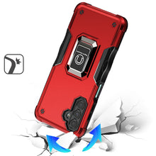 For Samsung A16 5G Case Grip Design Magnetic Ring Stand Cover + Tempered Glass