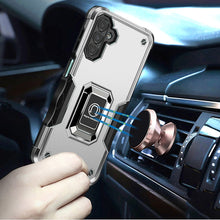 For Samsung A16 5G Case Grip Design Magnetic Ring Stand Cover + Tempered Glass