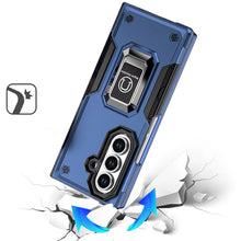 For Samsung Z Fold7 Case Grip Design Magnetic Ring Stand Cover + Tempered Glass