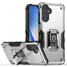 For Samsung A15 5G Case Grip Design Magnetic Ring Stand Cover + Tempered Glass