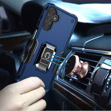 For Samsung A17 5G Case Grip Design Magnetic Ring Stand Cover + Tempered Glass