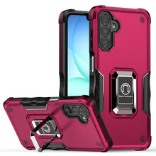For Samsung A17 5G Case Grip Design Magnetic Ring Stand Cover + Tempered Glass