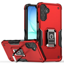 For Samsung A17 5G Case Grip Design Magnetic Ring Stand Cover + Tempered Glass