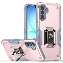 For Samsung A17 5G Case Grip Design Magnetic Ring Stand Cover + Tempered Glass