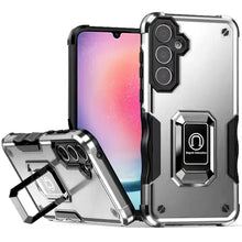 For Samsung A26 5G Case Grip Design Magnetic Ring Stand Cover + Tempered Glass