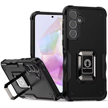 For Samsung A36/A56 Case Grip Design Magnetic Ring Stand Cover + Tempered Glass