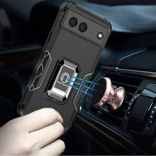 For Google Pixel 7A Case Grip Design Magnetic Ring Stand Protective Phone Cover