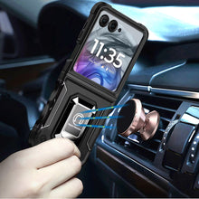 For Motorola Razr 2025/2024 Case Grip Design Magnetic RingStand Phone Cover