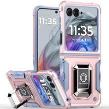 For Motorola Razr 2025/2024 Case Grip Design Magnetic RingStand Phone Cover