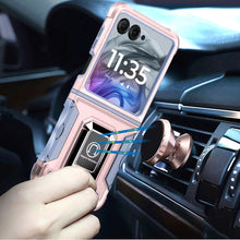 For Motorola Razr 2025/2024 Case Grip Design Magnetic RingStand Phone Cover