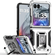 For Motorola Razr 2025/2024 Case Grip Design Magnetic RingStand Phone Cover