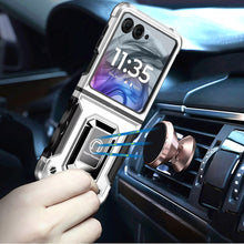 For Motorola Razr 2025/2024 Case Grip Design Magnetic RingStand Phone Cover