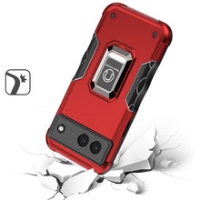 For Google Pixel 7 (Dual Camera) Case Grip Design Magnetic RingStand Phone Cover