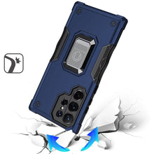 For Samsung S25 Ultra Case Grip Design Magnetic Ring Stand Cover +Tempered Glass