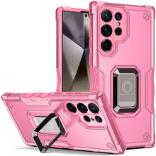 For Samsung S25 Ultra Case Grip Design Magnetic Ring Stand Cover +Tempered Glass