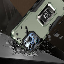 For iPhone 15 Case Grip Design Magnetic Ring Stand Cover + 2 Tempered Glass