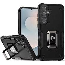 For Samsung S25 FE Case Grip Design Magnetic Ring Stand Cover + Tempered Glass