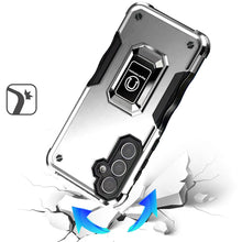 For Samsung S25 FE Case Grip Design Magnetic Ring Stand Cover + Tempered Glass