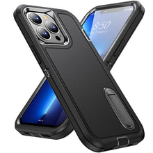 For iPhone 14 PRO MAX Case Heavy-Duty 3in1 Tough Phone Cover with Built-in Stand