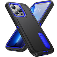 For iPhone 14 PRO MAX Case Heavy-Duty 3in1 Tough Phone Cover with Built-in Stand